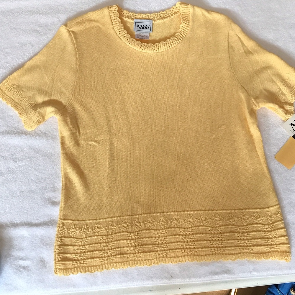 Nikki Yellow Knit Top